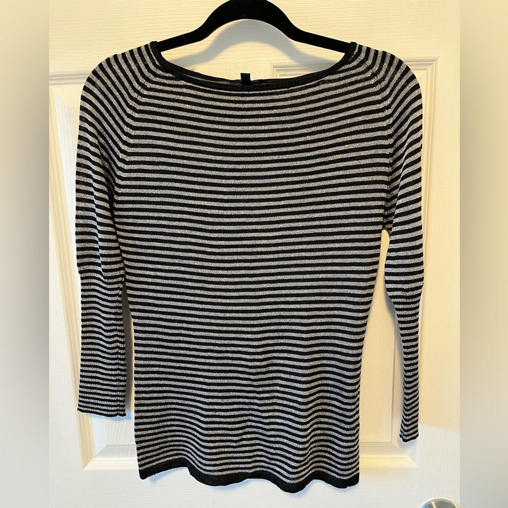 Jacob Y2K -Boat neck top with sparkly threads -Size M
